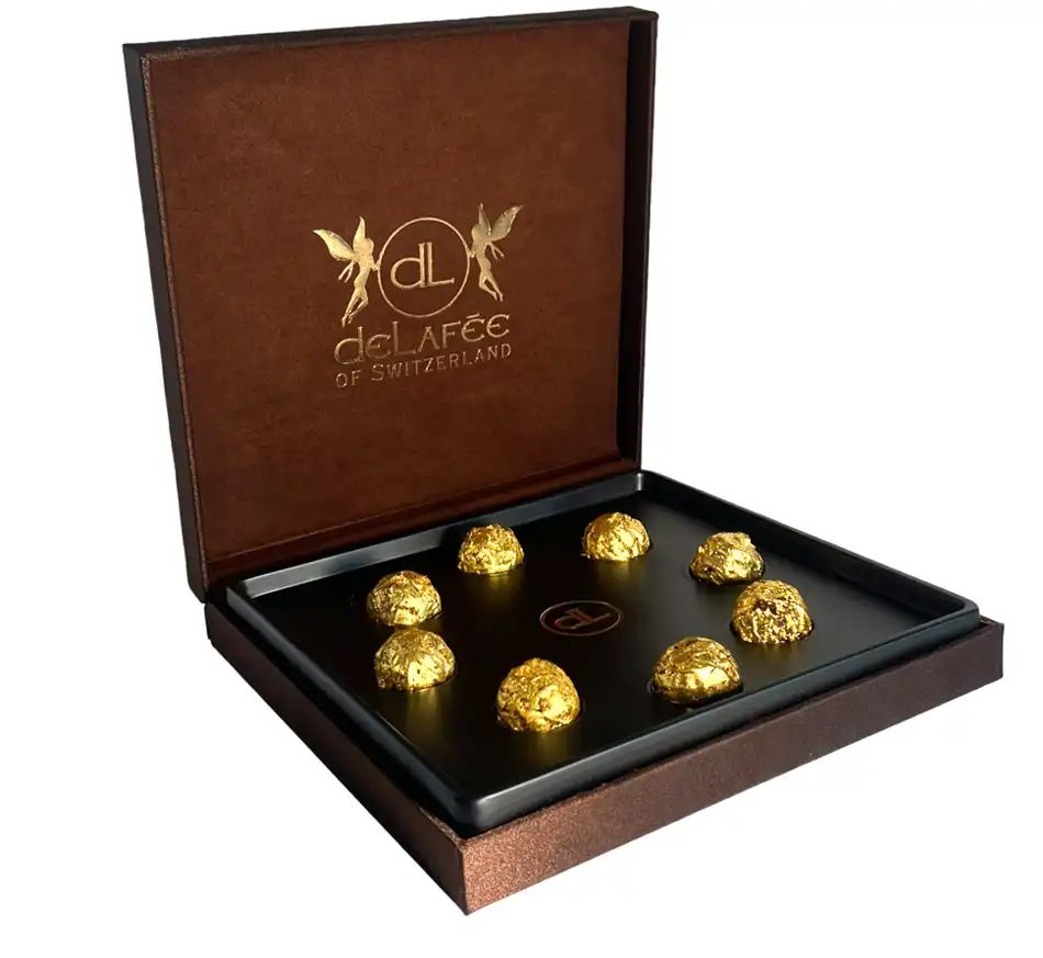 شوكولاتة بالذهب